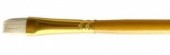 Кисть художественная щетина Гамма "Студия", плоская №5, длинная ручка